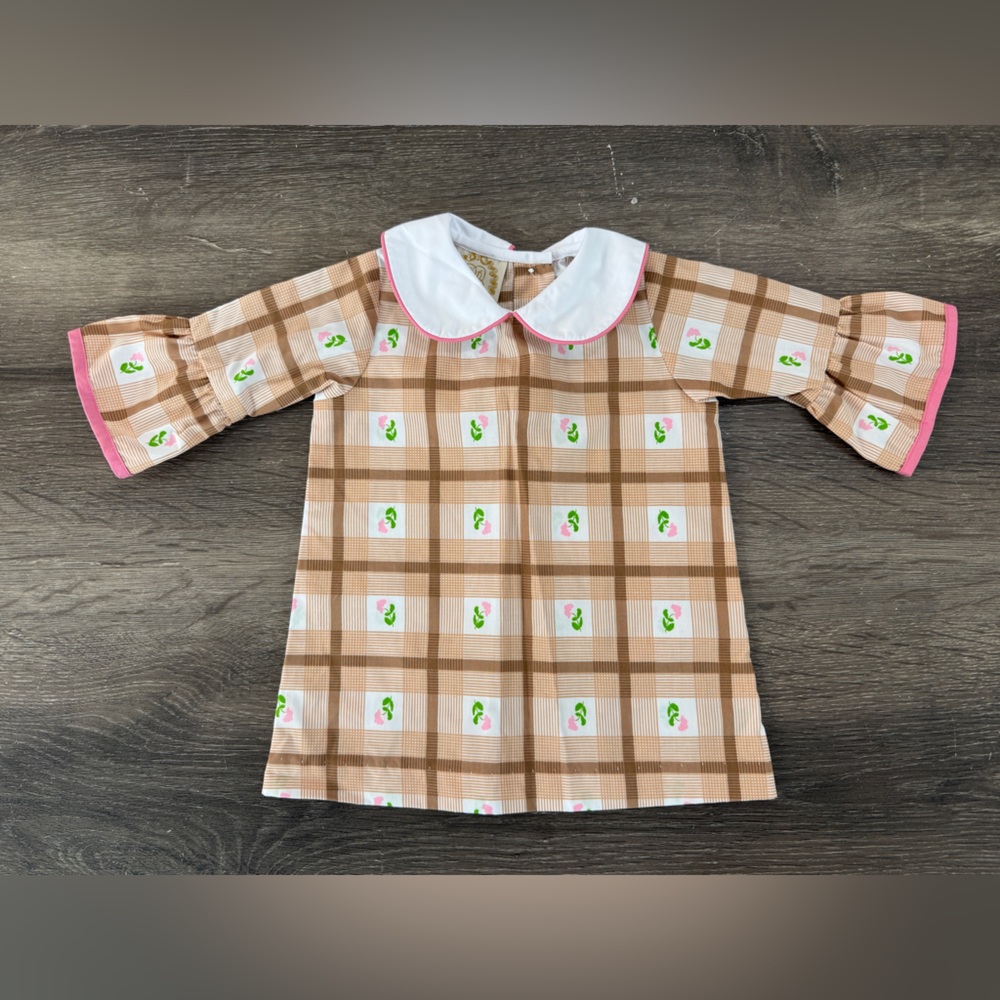 TBBC Like New 12-18mos Classic Campbell broadcloth dress